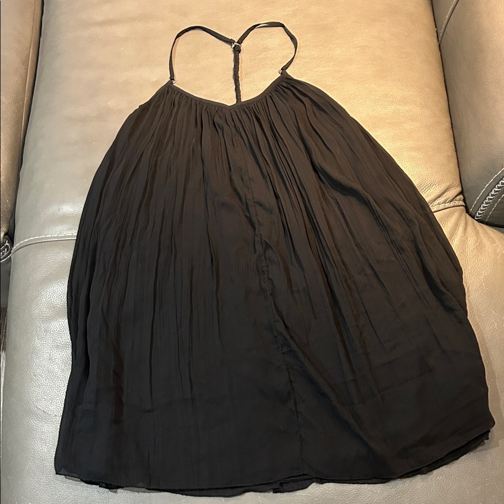 Abercrombie & Fitch Black Spaghetti Strap Halter Dress, size S